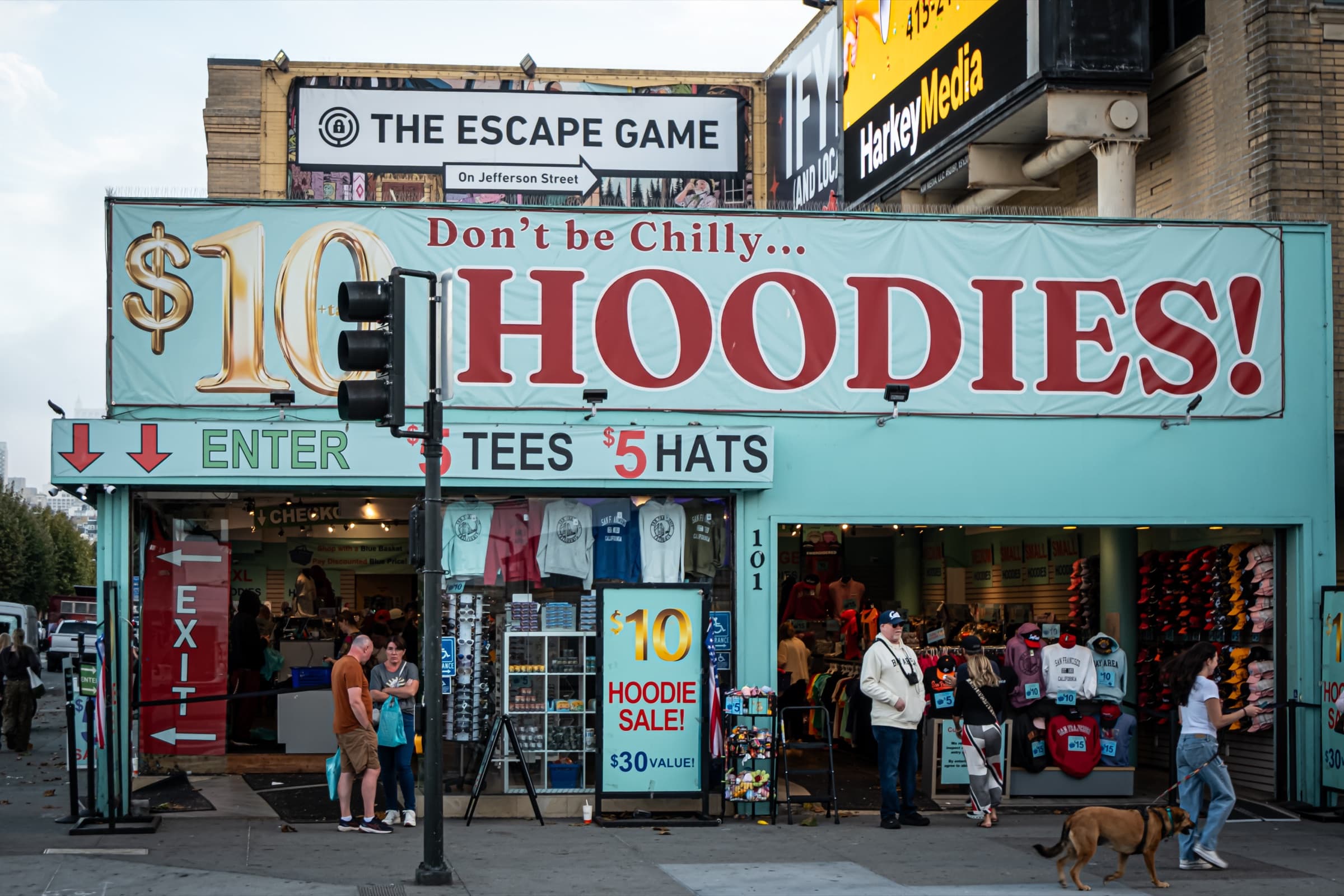 Ten-dollar hoodies